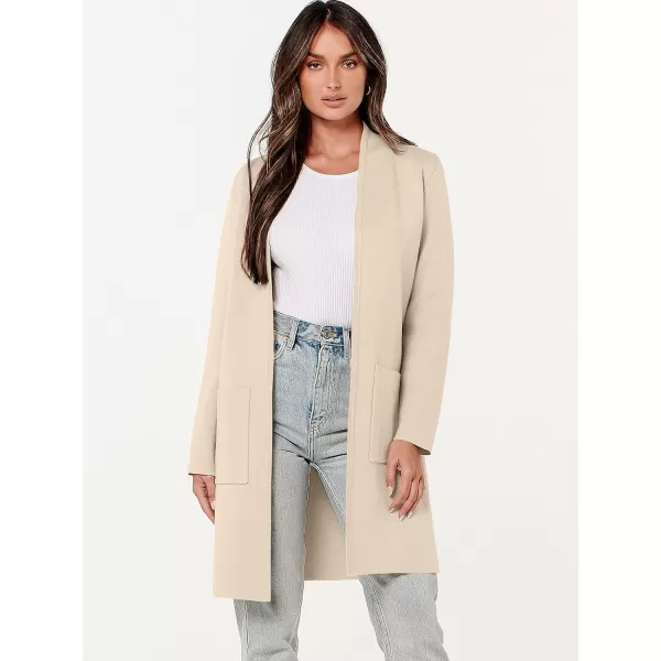 Caracilia Cardigan Sweaters for Women Casual 2023 Fall Winter Fashion Clothes Classy Long Sleeve Open Front Knit Coatigan