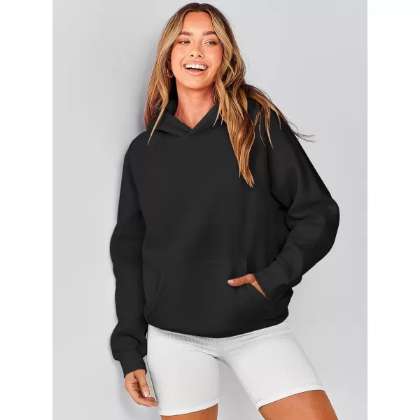 Caracilia Women Hoodies Oversized Sweatshirts Fleece Sweaters Long Sleeve Shirts Cute Loose Y2K Clothes Fall Pullover Top