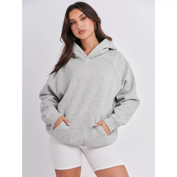 Caracilia Women Hoodies Oversized Sweatshirts Fleece Sweaters Long Sleeve Shirts Cute Loose Y2K Clothes Fall Pullover Top