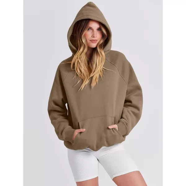 Caracilia Women Hoodies Oversized Sweatshirts Fleece Sweaters Long Sleeve Shirts Cute Loose Y2K Clothes Fall Pullover Top