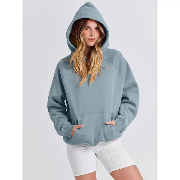 Caracilia Women Hoodies Oversized Sweatshirts Fleece Sweaters Long Sleeve Shirts Cute Loose Y2K Clothes Fall Pullover Top