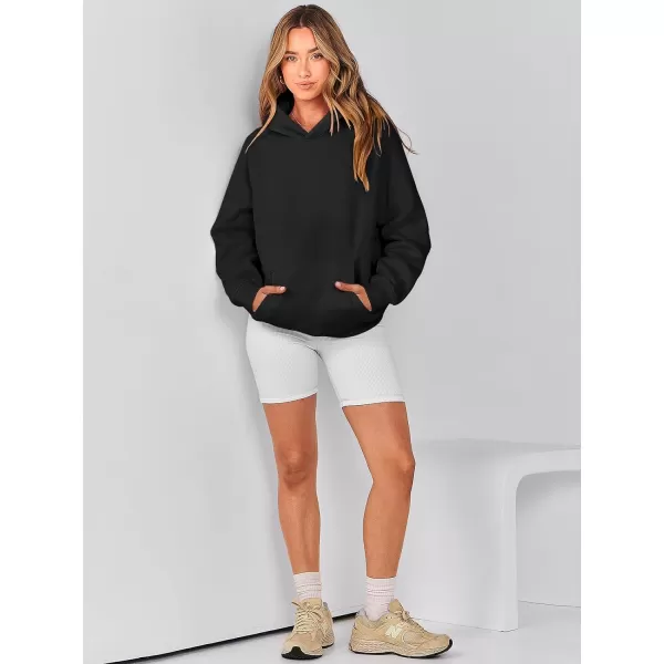 Caracilia Women Hoodies Oversized Sweatshirts Fleece Sweaters Long Sleeve Shirts Cute Loose Y2K Clothes Fall Pullover Top