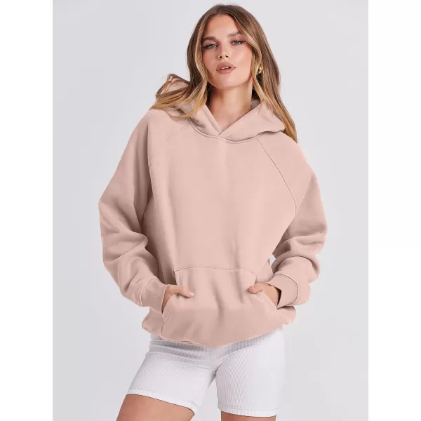 Caracilia Women Hoodies Oversized Sweatshirts Fleece Sweaters Long Sleeve Shirts Cute Loose Y2K Clothes Fall Pullover Top