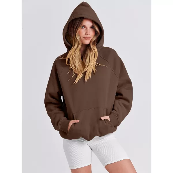 Caracilia Women Hoodies Oversized Sweatshirts Fleece Sweaters Long Sleeve Shirts Cute Loose Y2K Clothes Fall Pullover Top