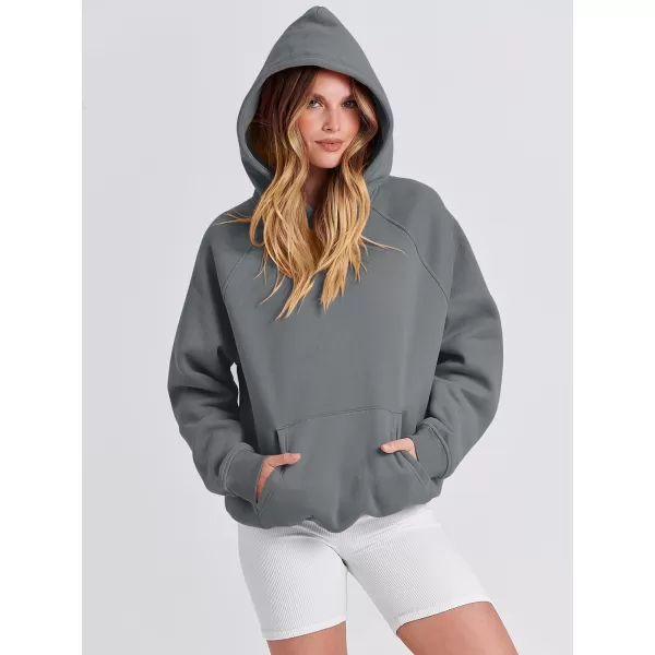 Caracilia Women Hoodies Oversized Sweatshirts Fleece Sweaters Long Sleeve Shirts Cute Loose Y2K Clothes Fall Pullover Top