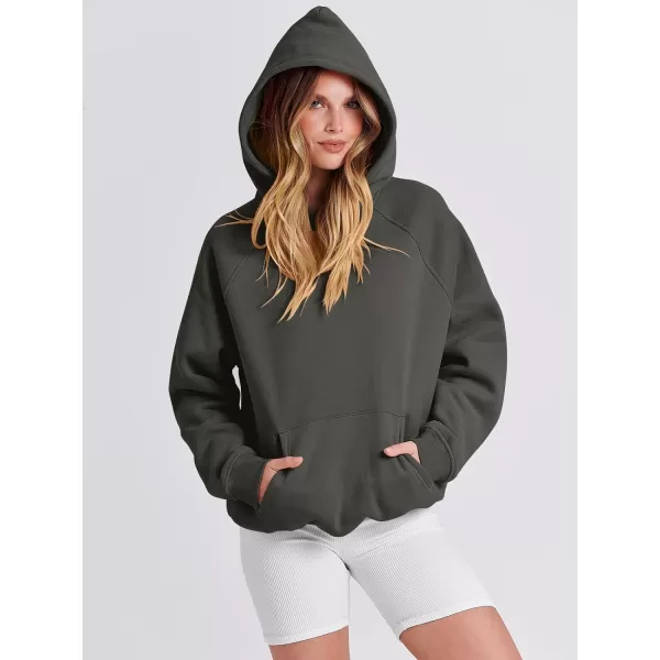 Caracilia Women Hoodies Oversized Sweatshirts Fleece Sweaters Long Sleeve Shirts Cute Loose Y2K Clothes Fall Pullover Top