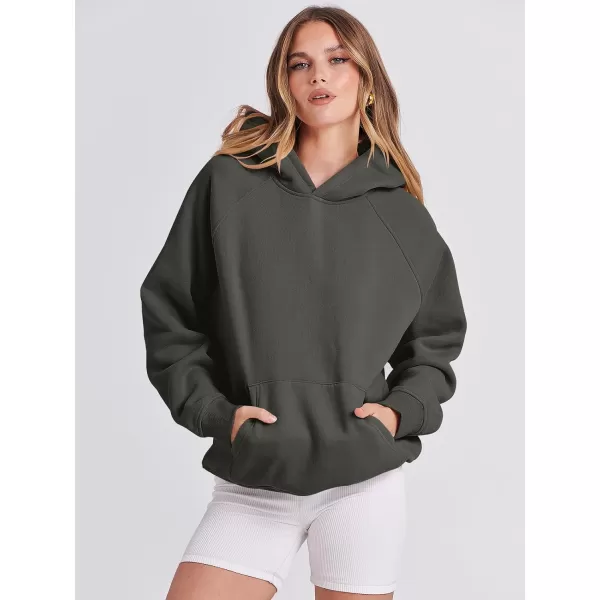 Caracilia Women Hoodies Oversized Sweatshirts Fleece Sweaters Long Sleeve Shirts Cute Loose Y2K Clothes Fall Pullover Top