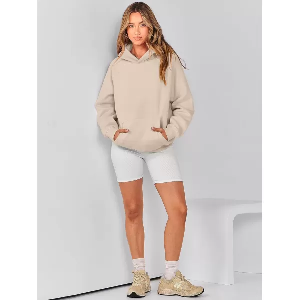 Caracilia Women Hoodies Oversized Sweatshirts Fleece Sweaters Long Sleeve Shirts Cute Loose Y2K Clothes Fall Pullover Top