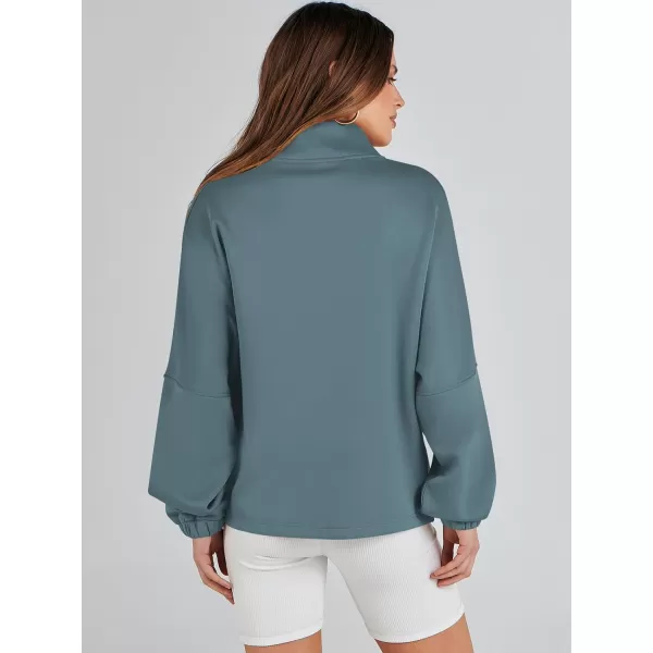 Caracilia Women Oversized Sweatshirt Half Zip Loose fit Long Sleeve Sweater Pullover Top 2023 Fall Casual Jacket Cute Clothes