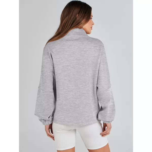 Caracilia Women Oversized Sweatshirt Half Zip Loose fit Long Sleeve Sweater Pullover Top 2023 Fall Casual Jacket Cute Clothes
