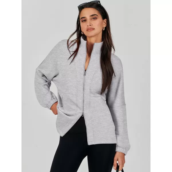 Caracilia Women Oversized Sweatshirt Half Zip Loose fit Long Sleeve Sweater Pullover Top 2023 Fall Casual Jacket Cute Clothes