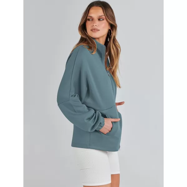 Caracilia Women Oversized Sweatshirt Half Zip Loose fit Long Sleeve Sweater Pullover Top 2023 Fall Casual Jacket Cute Clothes