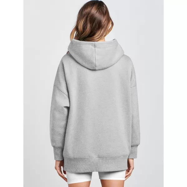 Caracilia Womens Hoodies Oversized Sweatshirt Fleece Drop Shoulder Sweater Long Sleeve Loose Cute Winter Pullover Top Clothes