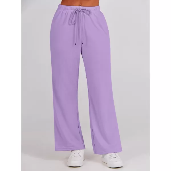 Caracilia Women's Two Piece Outfits Matching Sets Long Sleeve Pullover Tops and Wide Leg Pants Tracksuit Lounge Sets