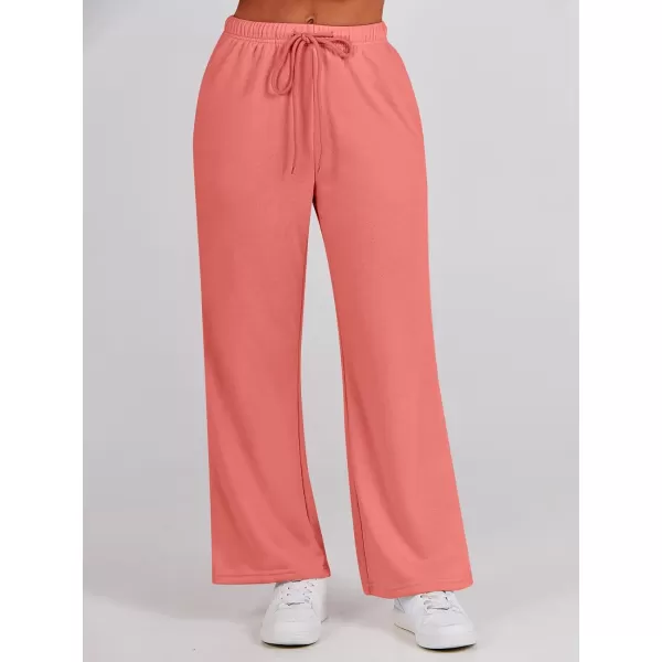 Caracilia Women's Two Piece Outfits Matching Sets Long Sleeve Pullover Tops and Wide Leg Pants Tracksuit Lounge Sets