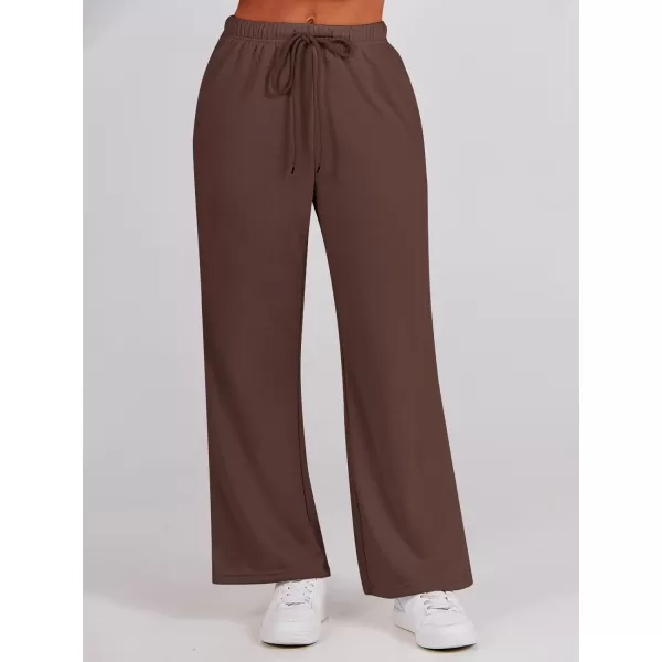 Caracilia Women's Two Piece Outfits Matching Sets Long Sleeve Pullover Tops and Wide Leg Pants Tracksuit Lounge Sets