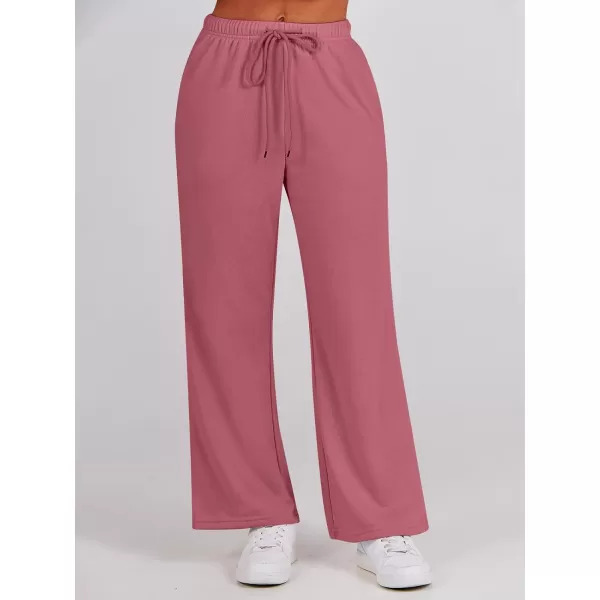 Caracilia Women's Two Piece Outfits Matching Sets Long Sleeve Pullover Tops and Wide Leg Pants Tracksuit Lounge Sets