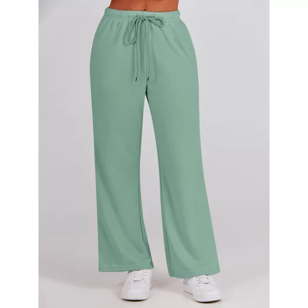 Caracilia Women's Two Piece Outfits Matching Sets Long Sleeve Pullover Tops and Wide Leg Pants Tracksuit Lounge Sets