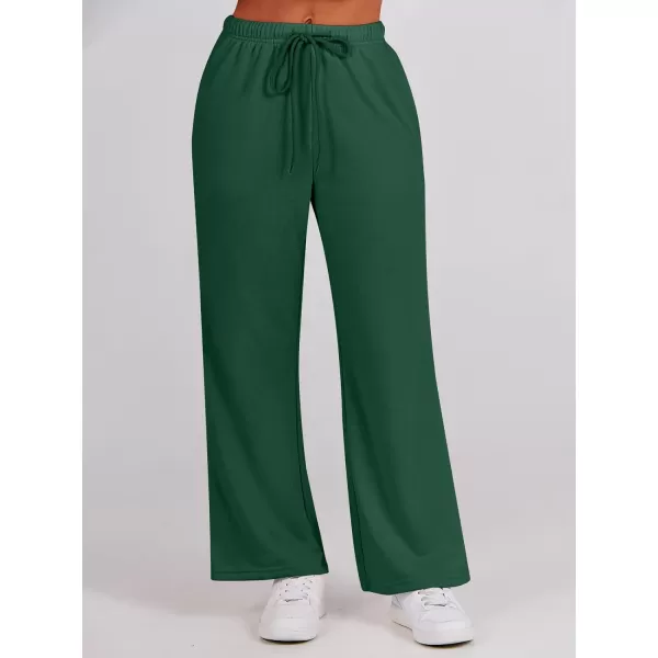 Caracilia Women's Two Piece Outfits Matching Sets Long Sleeve Pullover Tops and Wide Leg Pants Tracksuit Lounge Sets