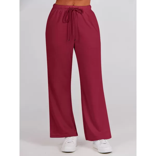 Caracilia Women's Two Piece Outfits Matching Sets Long Sleeve Pullover Tops and Wide Leg Pants Tracksuit Lounge Sets