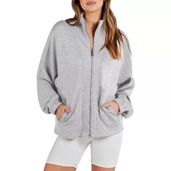 Caracilia Women Oversized Sweatshirt Half Zip Loose fit Long Sleeve Sweater Pullover Top 2023 Fall Casual Jacket Cute Clothes