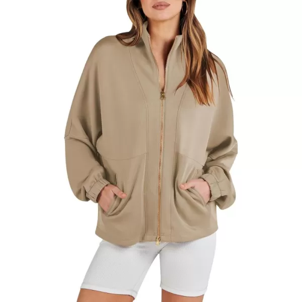Caracilia Women Oversized Sweatshirt Half Zip Loose fit Long Sleeve Sweater Pullover Top 2023 Fall Casual Jacket Cute Clothes