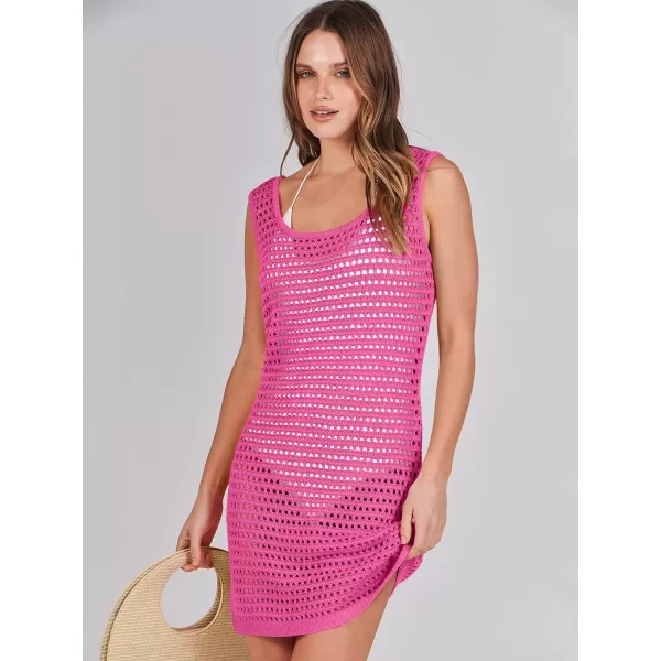 Caracilia Women Swimsuit Coverup Crochet Bathing Suit Cover Ups for Swimwear Swim 2024 Summer Bikini Beachwear Beach Dress