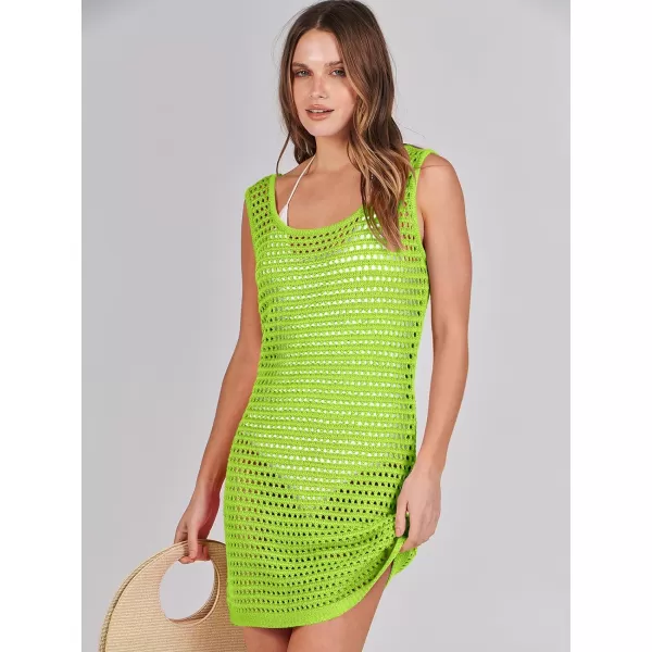 Caracilia Women Swimsuit Coverup Crochet Bathing Suit Cover Ups for Swimwear Swim 2024 Summer Bikini Beachwear Beach Dress