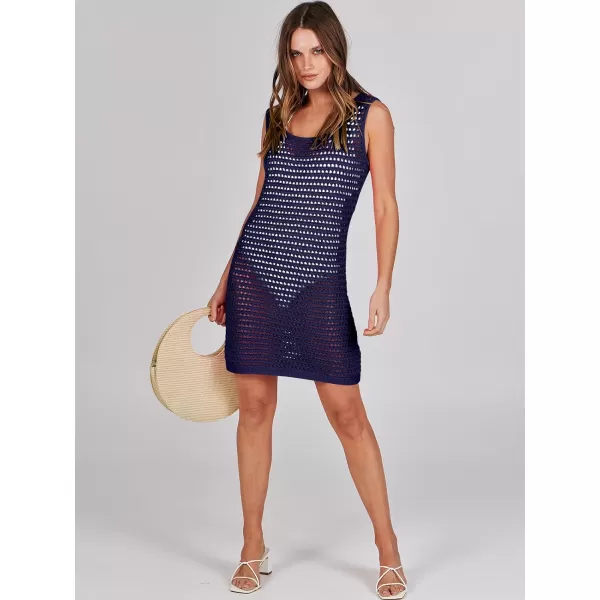 Caracilia Women Swimsuit Coverup Crochet Bathing Suit Cover Ups for Swimwear Swim 2024 Summer Bikini Beachwear Beach Dress