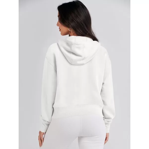 Caracilia Women's Zip Up Hoodies Cropped Drawstring Sweatshirts Cute Teen Girl Y2K Fall Casual Jackets with Pockets