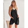 imageCaracilia Romper for Women Summer Casual Sleeveless Loose Overall Spaghetti Strap Shorts Jumpsuit 2025 Beach Vacation OutfitsBlack
