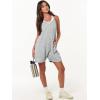 imageCaracilia Romper for Women Summer Casual Sleeveless Loose Overall Spaghetti Strap Shorts Jumpsuit 2025 Beach Vacation OutfitsGray