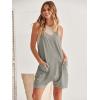 imageCaracilia Romper for Women Summer Casual Sleeveless Loose Overall Spaghetti Strap Shorts Jumpsuit 2025 Beach Vacation OutfitsLight Grey