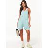 imageCaracilia Romper for Women Summer Casual Sleeveless Loose Overall Spaghetti Strap Shorts Jumpsuit 2025 Beach Vacation OutfitsMint Green