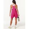 imageCaracilia Romper for Women Summer Casual Sleeveless Loose Overall Spaghetti Strap Shorts Jumpsuit 2025 Beach Vacation OutfitsRose