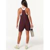 imageCaracilia Romper for Women Summer Casual Sleeveless Loose Overall Spaghetti Strap Shorts Jumpsuit 2025 Beach Vacation OutfitsWine Red