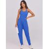 imageCaracilia Women Jumpsuits 2025 Summer Sleeveless Backless Tank Top Rompers Yoga Gym Workout Jumper One Piece OutfitsRoyal Blue