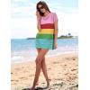 imageCaracilia Women Swimsuit Coverup Crochet Bathing Suit Cover Ups for Swimwear Swim Summer Bikini Beachwear Beach DressRainbow