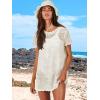 imageCaracilia Women Swimsuit Coverup Crochet Bathing Suit Cover Ups for Swimwear Swim Summer Bikini Beachwear Beach DressWhite