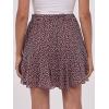 imageCaracilia Skorts for Women Boho Casual Beach Mini Skirts Summer Floral Ruffle Chiffon Flowy Shorts 2025 Trendy OutfitsBlack With Floral Pink
