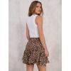 imageCaracilia Skorts for Women Boho Casual Beach Mini Skirts Summer Floral Ruffle Chiffon Flowy Shorts 2025 Trendy OutfitsPink Dot