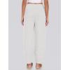 imageCaracilia Women Barrel Wide Leg Pants Casual Elastic Waist Loose Comfy Spring Vacation Travel Baggy Lounge SweatpantsLight Grey