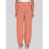imageCaracilia Women Barrel Wide Leg Pants Casual Elastic Waist Loose Comfy Spring Vacation Travel Baggy Lounge SweatpantsOrange