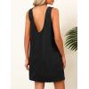 imageCaracilia Women Corduroy Overall Dress Casual Sleeveless Romper Jumper Mini Dresses Pinafore Skirtall 2025 Trendy OutfitsBlack