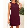 imageCaracilia Women Corduroy Overall Dress Casual Sleeveless Romper Jumper Mini Dresses Pinafore Skirtall 2025 Trendy OutfitsBurgundy