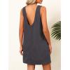 imageCaracilia Women Corduroy Overall Dress Casual Sleeveless Romper Jumper Mini Dresses Pinafore Skirtall 2025 Trendy OutfitsDeep Grey