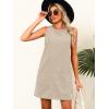 imageCaracilia Women Corduroy Overall Dress Casual Sleeveless Romper Jumper Mini Dresses Pinafore Skirtall 2025 Trendy OutfitsKhaki