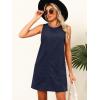 imageCaracilia Women Corduroy Overall Dress Casual Sleeveless Romper Jumper Mini Dresses Pinafore Skirtall 2025 Trendy OutfitsNavy Blue