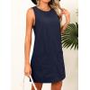imageCaracilia Women Corduroy Overall Dress Casual Sleeveless Romper Jumper Mini Dresses Pinafore Skirtall 2025 Trendy OutfitsNavy Blue