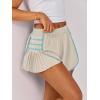 imageCaracilia Women Running Shorts Flowy Pleated Athletic Shorts Summer High Waisted Tennis Sporty Workout Gym ShortsApricot